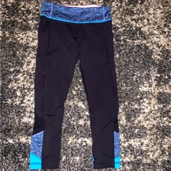 lululemon athletica Pants - Lululemon Run Inspire Crop II Yoga Legging Athletic Stretch Women’s Size 4